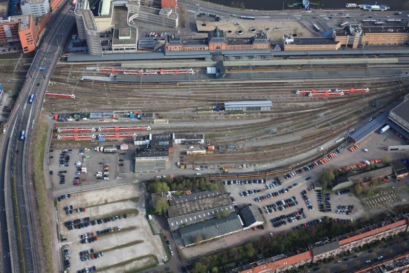 Het stationsgebied. Een mooie locatie voor een nieuwe Oosterpoort?