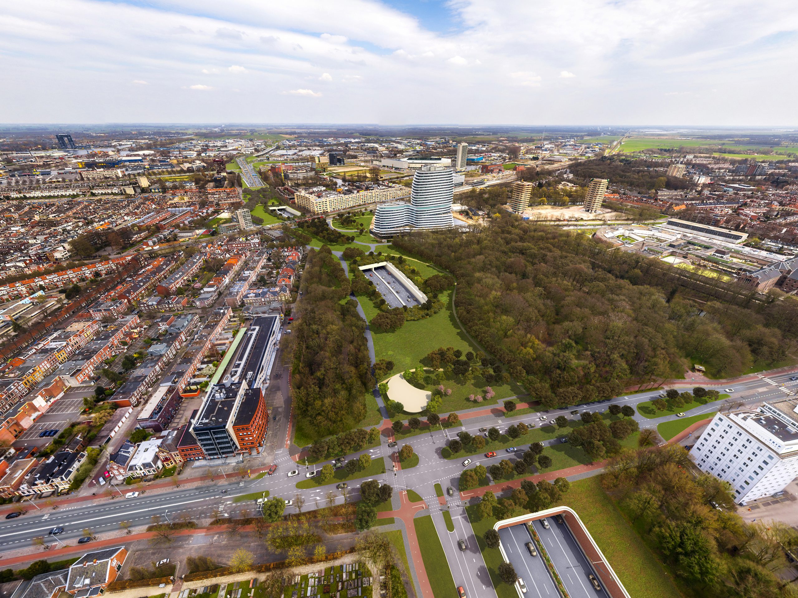 Unieke impressie nieuwe zuidelijke ringweg Groningen; vrijdag en zaterdag informatiemarkten