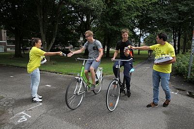 Gemeente Groningen wil studenten slimmer laten fietsen