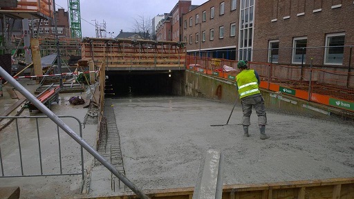 Toegang parkeergarage Groninger Forum