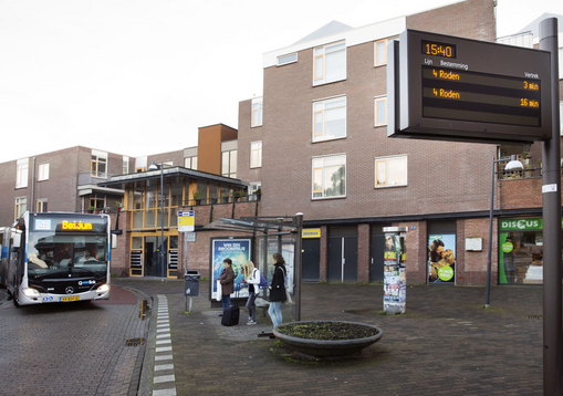 Groningen krijgt elektronische informatiepanelen bij bushaltes voor Q-links