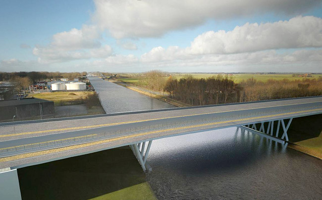 Noordzeebrug en rotonde Bedumerweg zijn bijna klaar