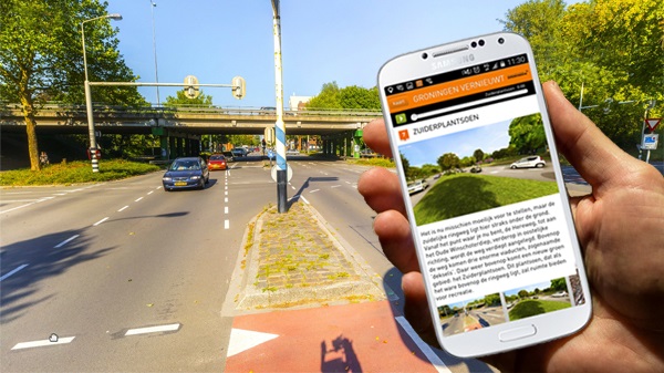 Met nieuwe app langs grootste bouwprojecten:  unieke ‘Groningen Vernieuwt fietsroute’