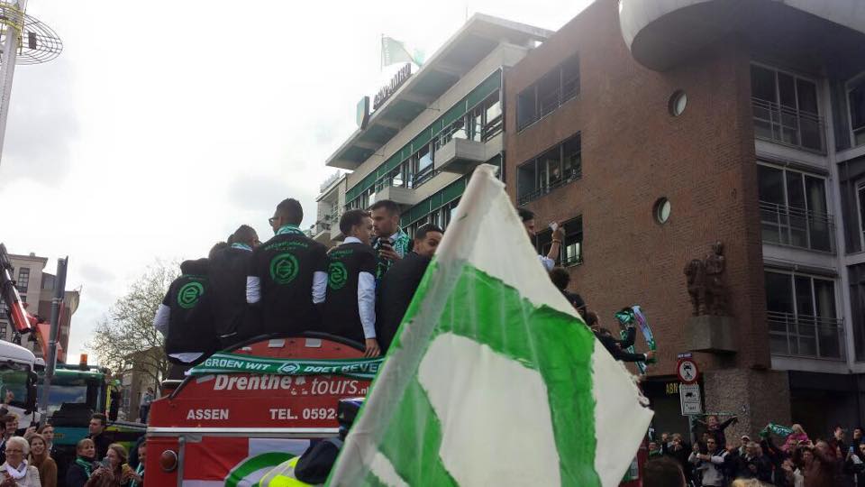 FC Groningen vond huldiging “Fantastisch!!” en”: “Suptertof!!”