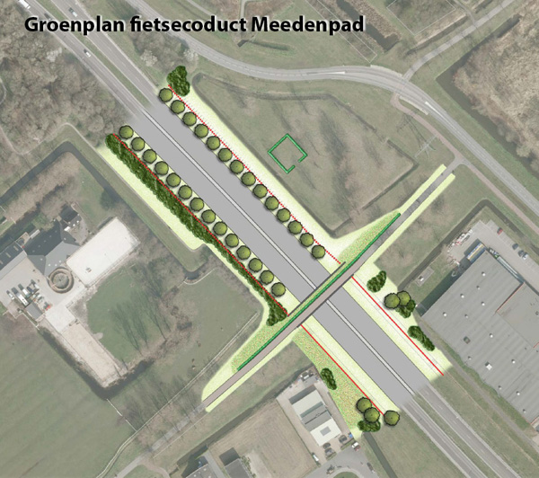 Sloop fietsviaduct Meedenpad verliep voorspoedig; Oostelijke ringweg is weer open