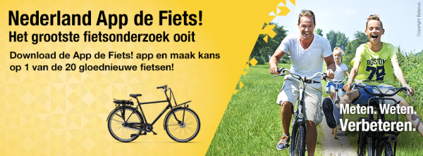 Grootste fietsonderzoek ooit start in Groningen - help mee en download de App de Fiets!