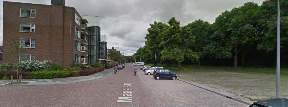 Archeologisch onderzoek in parkeerstrook aan Maaslaan