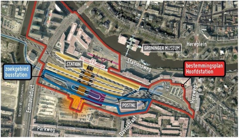 Plannen voor Hoofdstation/Groningen Spoorzone nu voor iedereen ter inzage