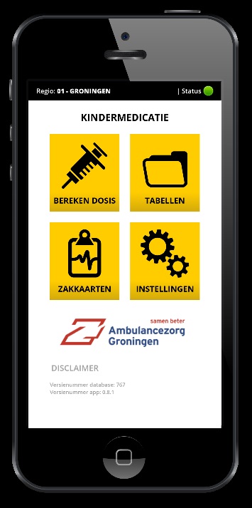 Ambulancezorg Groningen lanceert kindermedicatie app