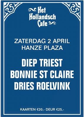 Dries Roelvink en Bonnie St Claire op podium Hollandsch Café