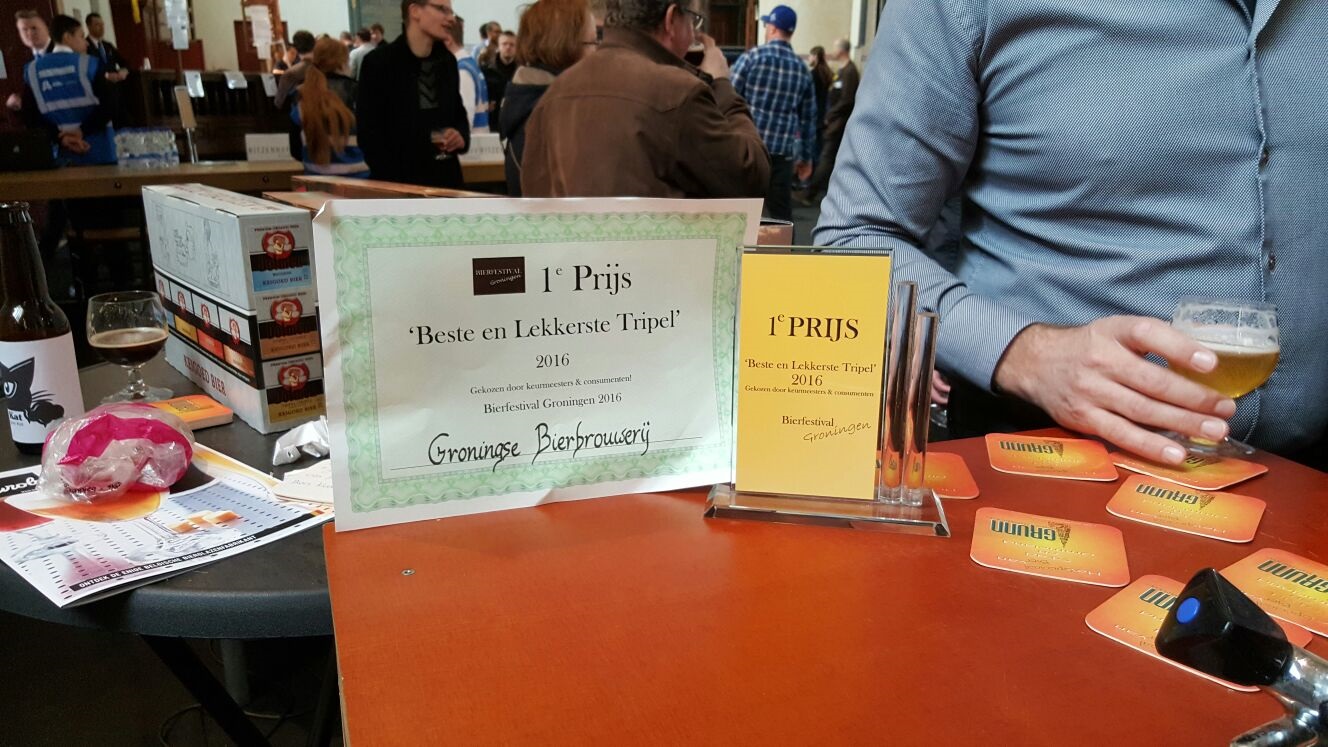 Groningse Bierbrouwerij wint eerste prijs met ‘Kruisheren Augustinus Tripel’; Bierfestival trekt 6000 bezoekers