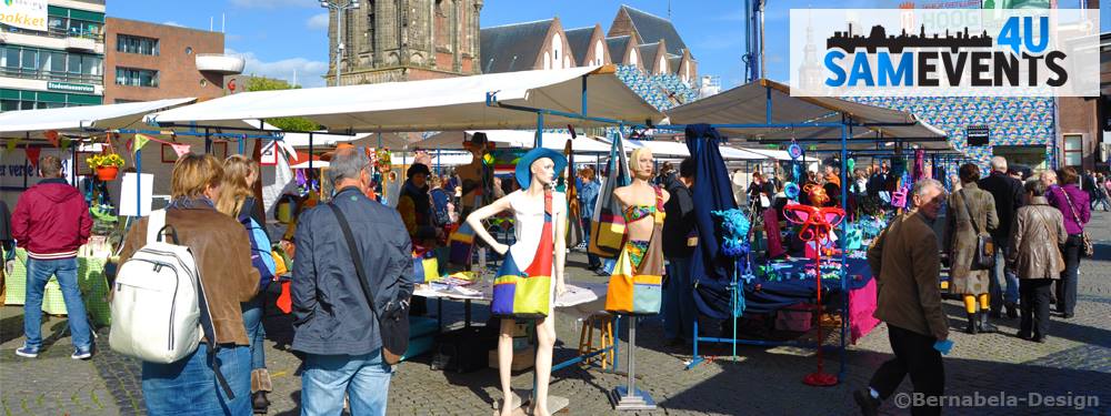 Zondag 3 juli Kunst- en Design markt op Grote Markt in Groningen