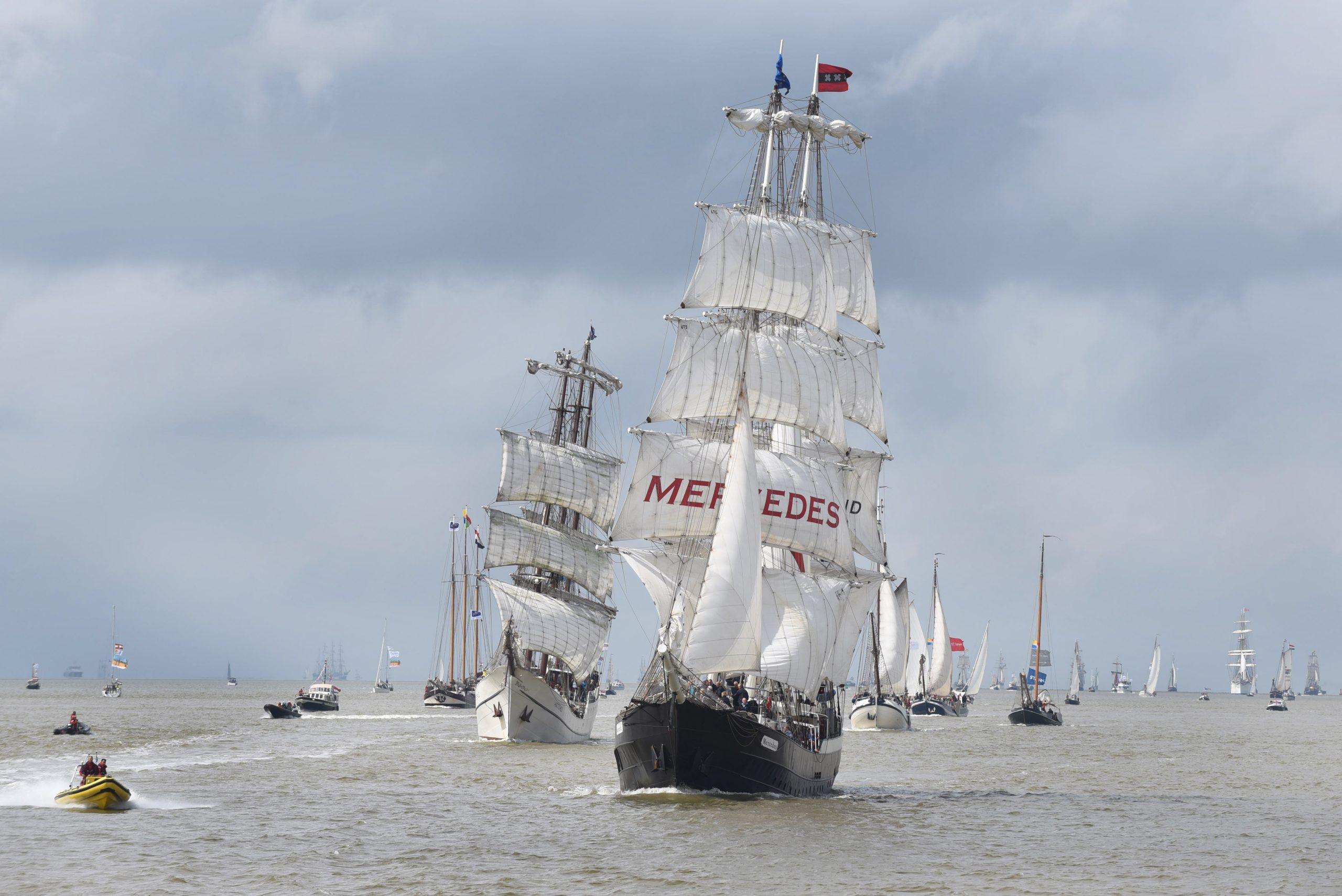 Het vertrek van de tallships, gisteren