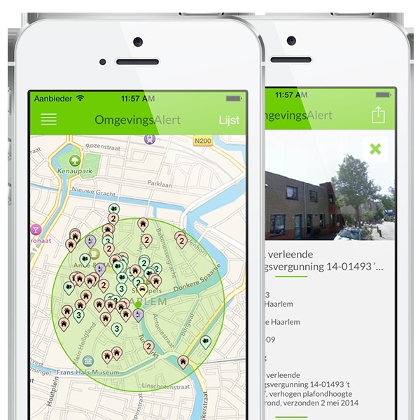 Nieuwe app OmgevingsAlert: Altijd op de hoogte van vergunningen in eigen buurt