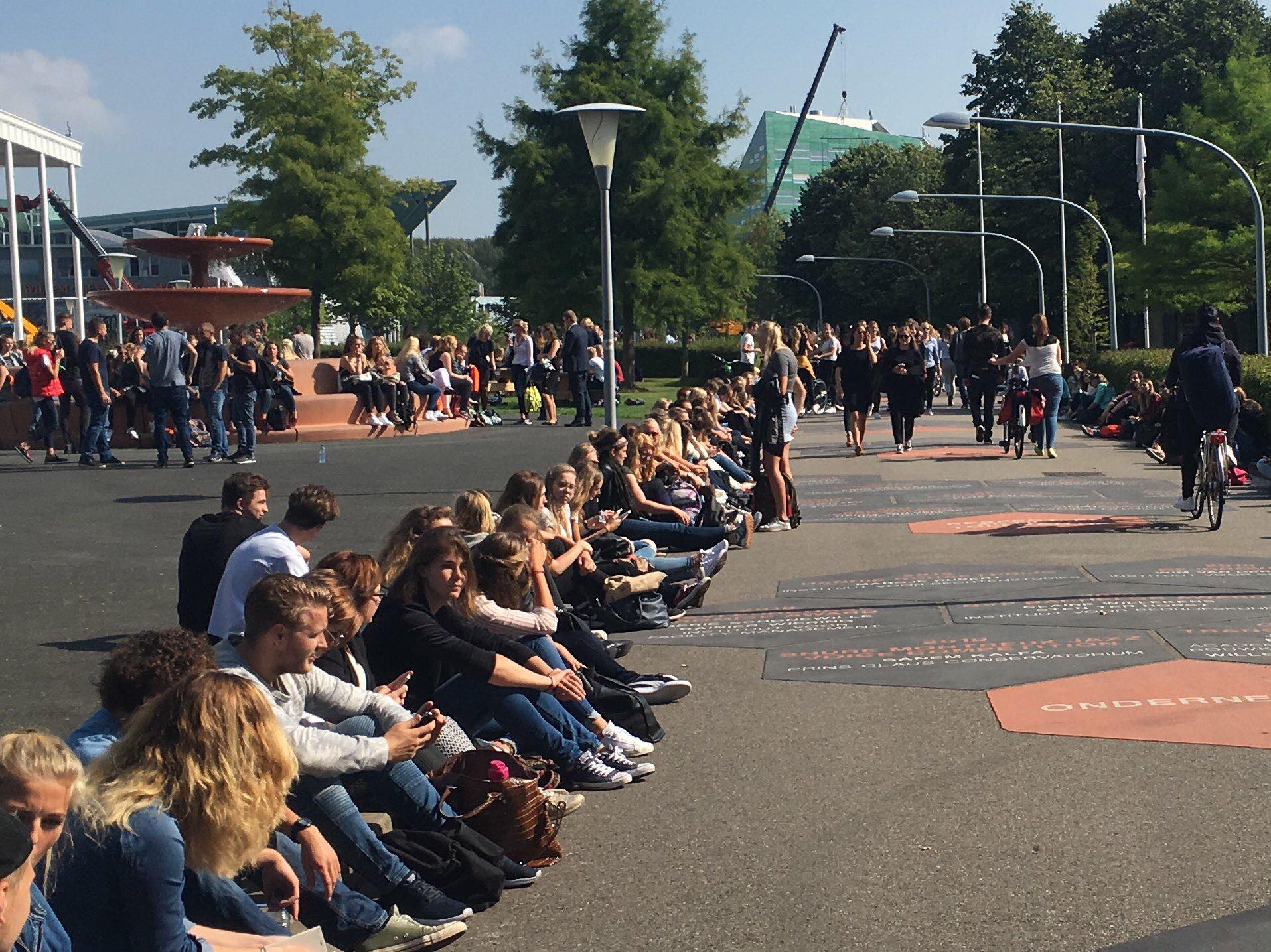 Coole nazomersfeer bij Hanzehogeschool Groningen