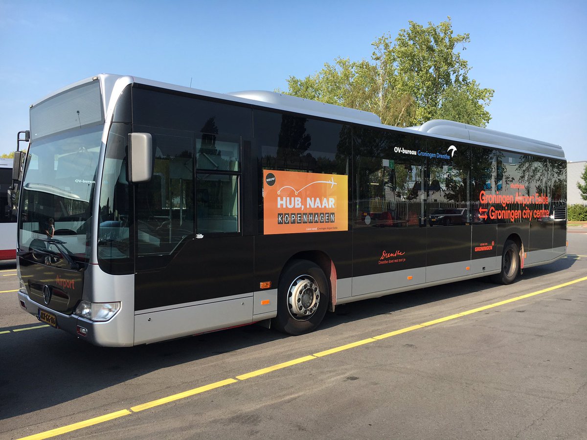Met Shuttlebus onbezorgd van Groninger binnenstad naar vliegveld Eelde