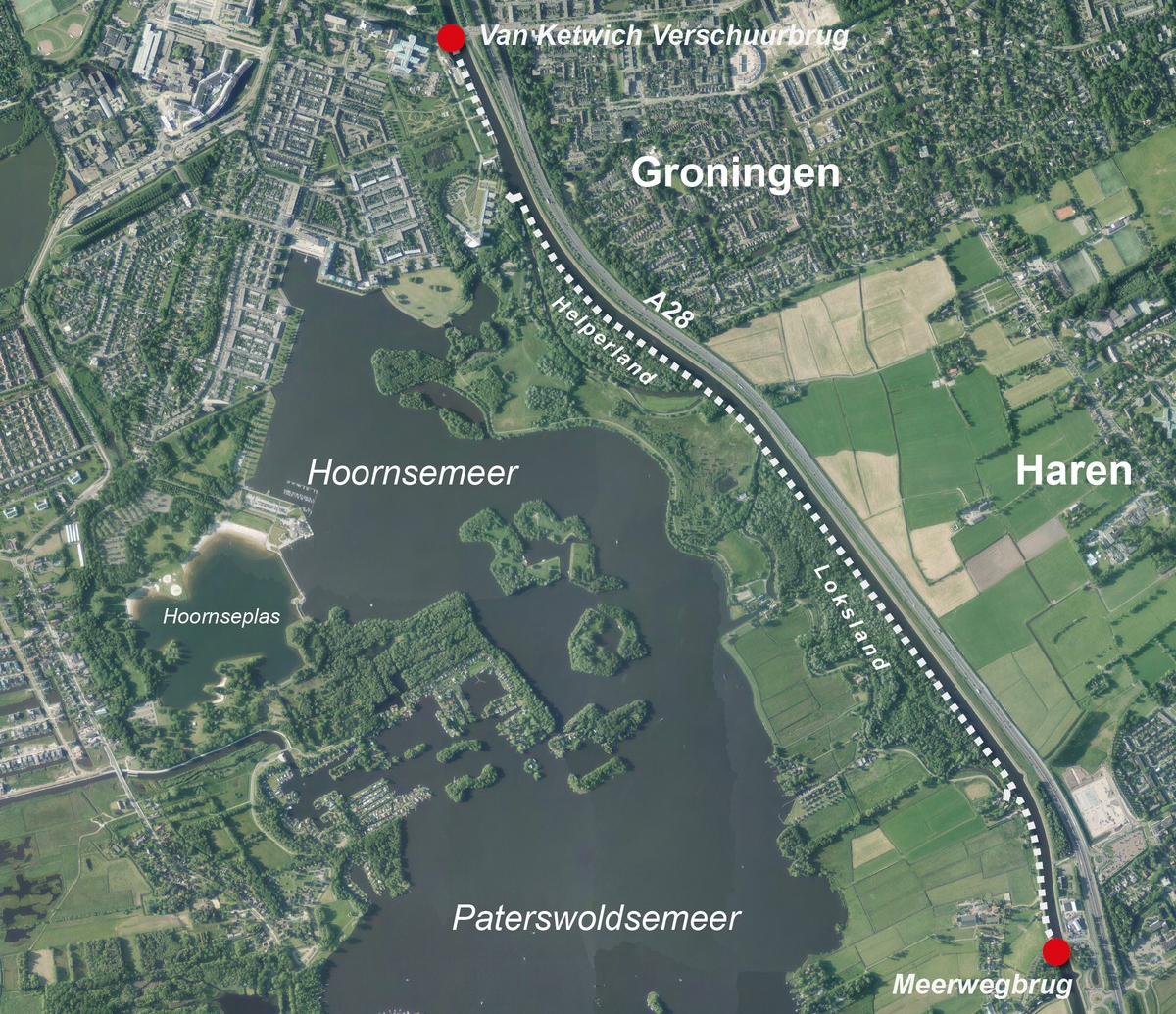 Inloopavond over werkzaamheden westoever Noord-Willemskanaal tussen Van Ketwich Verschuurlaan en de Meerweg (19 januari)