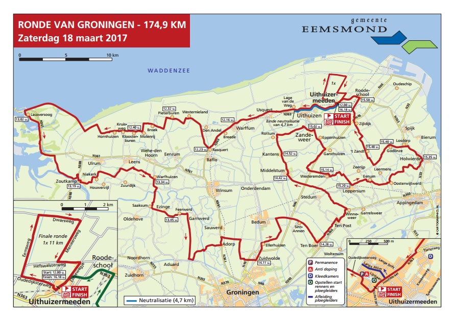 Wie volgt Jeff Vermeulen op in Ronde van Groningen; zaterdag 39e editie