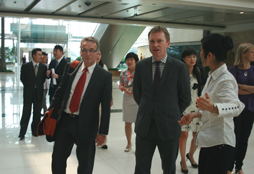 Oud-burgemeester Peter Rehwinkel in 2011 in Tianjin