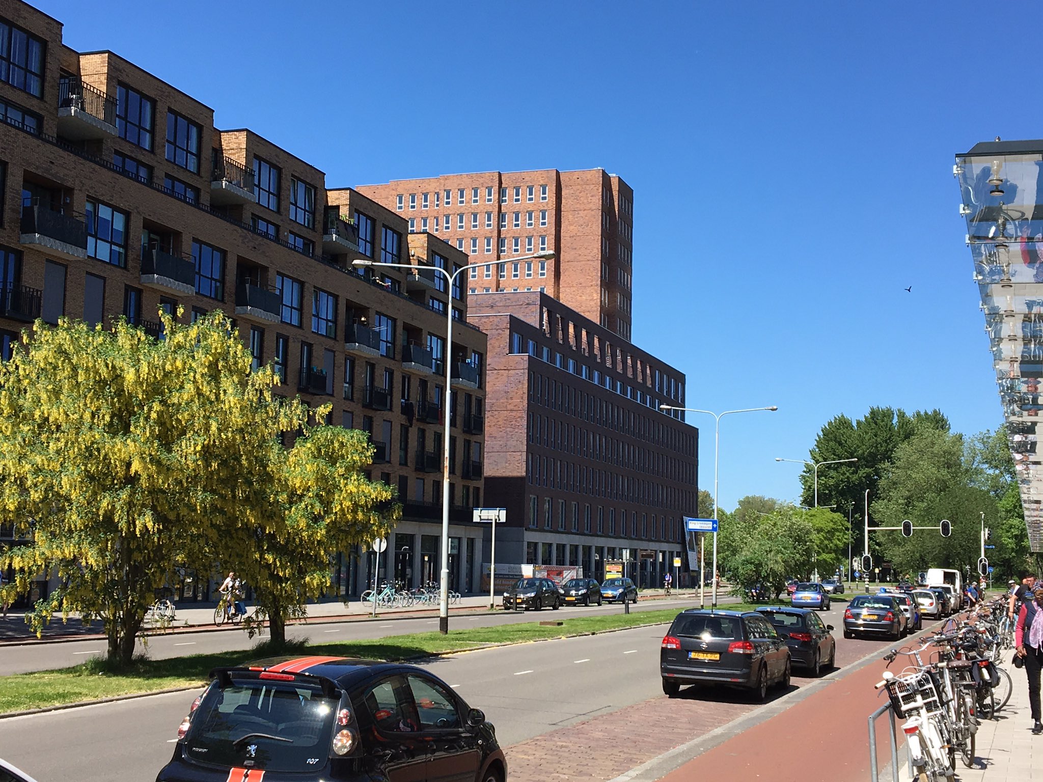 Hoogbouw voor internationale studenten in Paddepoel