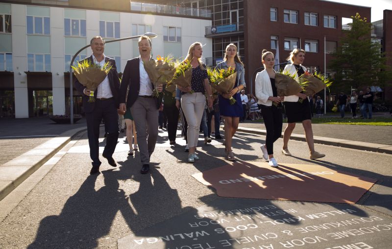 Groningse ondernemers in ‘Walk of Fame Hanzehogeschool’  Groningen