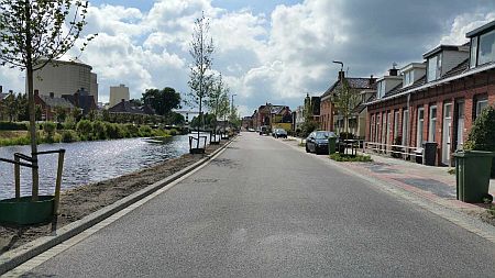 Kade aan Hoendiep in Groningen vernieuwd