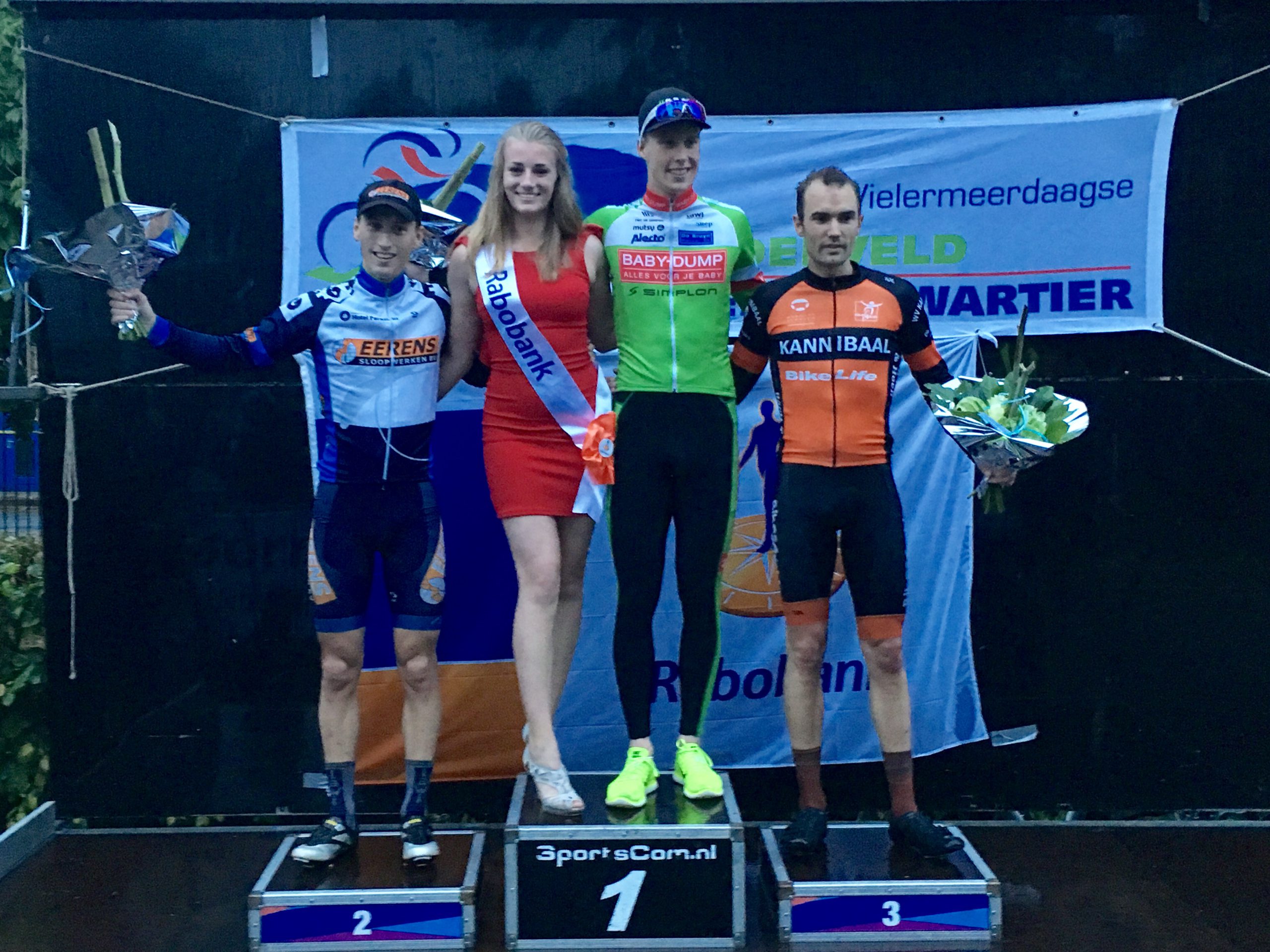 Groningers op podium in derde etappe Wielermeerdaagse; Piersma en Thomson tweede en derde