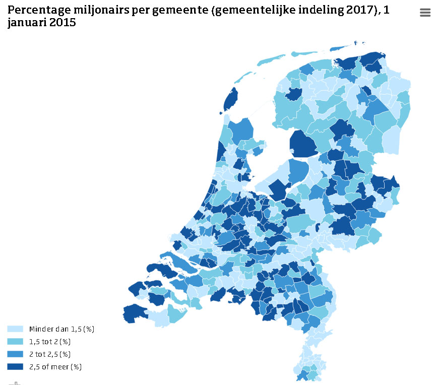 Waar wonen de meeste miljonairs Waar wonen de meeste miljonairs