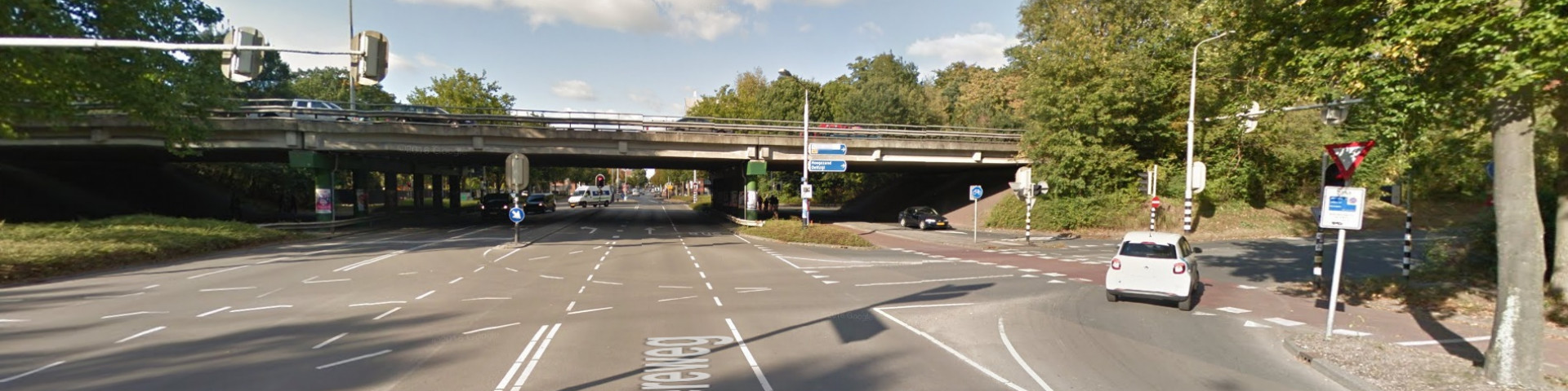 Hereweg in Herstvakantie tien dagen afgesloten bij onderdoorgang viaduct zuidelijke ringweg