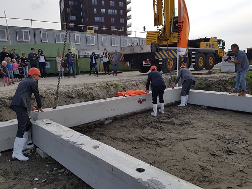 Feestelijke starthandeling nieuwbouwwijk Reitdiep Groningen