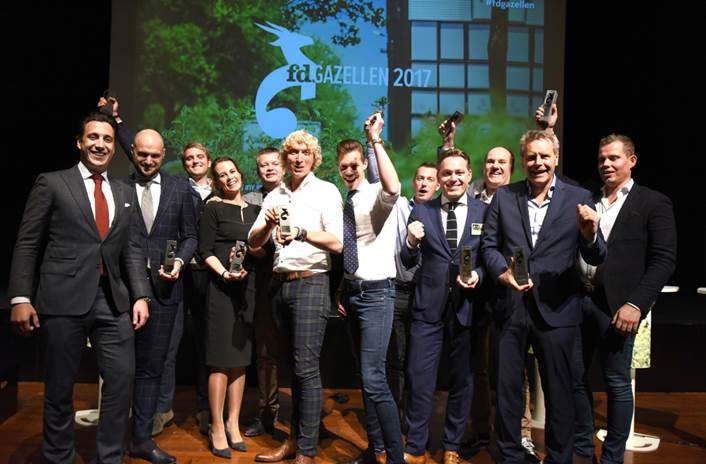 Twee Groningse bedrijven ontvangen Gouden FD Gazellen Award