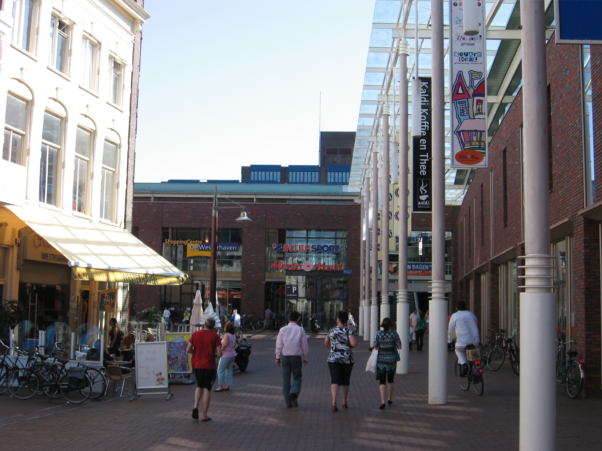 Proef in Groningen met leiden bezoekersstromen door winkelgebied Westerhaven