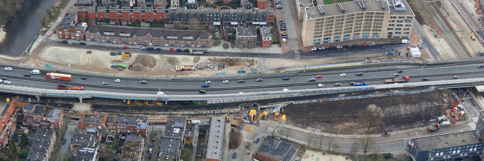 Aanleg tijdelijke weg op noordbaan begonnen