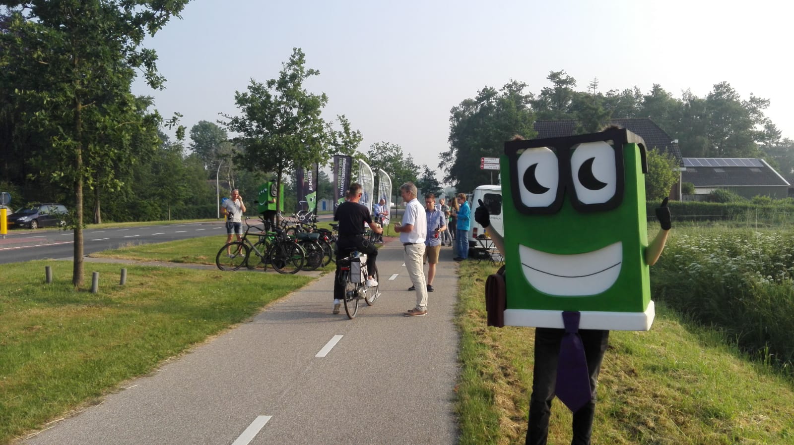 Ontbijtje voor vroege fietsers