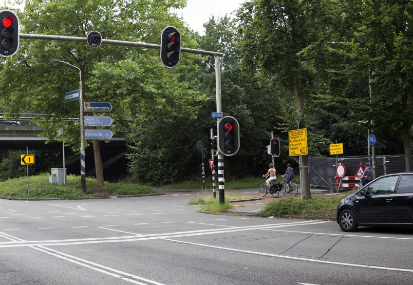 Voetpad viaduct Hereweg afgesloten