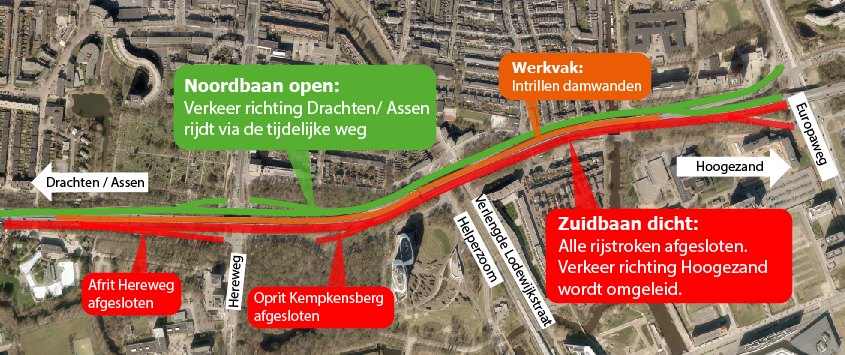 Aanpak zuidelijke ringweg duurt twee jaar langer