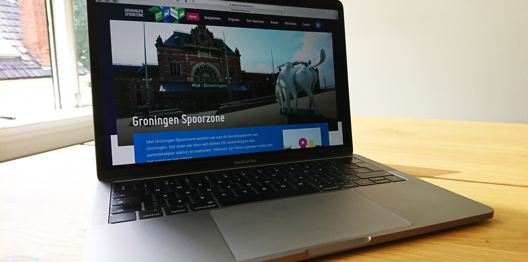 Website Groningen Spoorzone vernieuwd