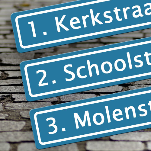 Top 3 van de meest populaire straatnamen in Nederland