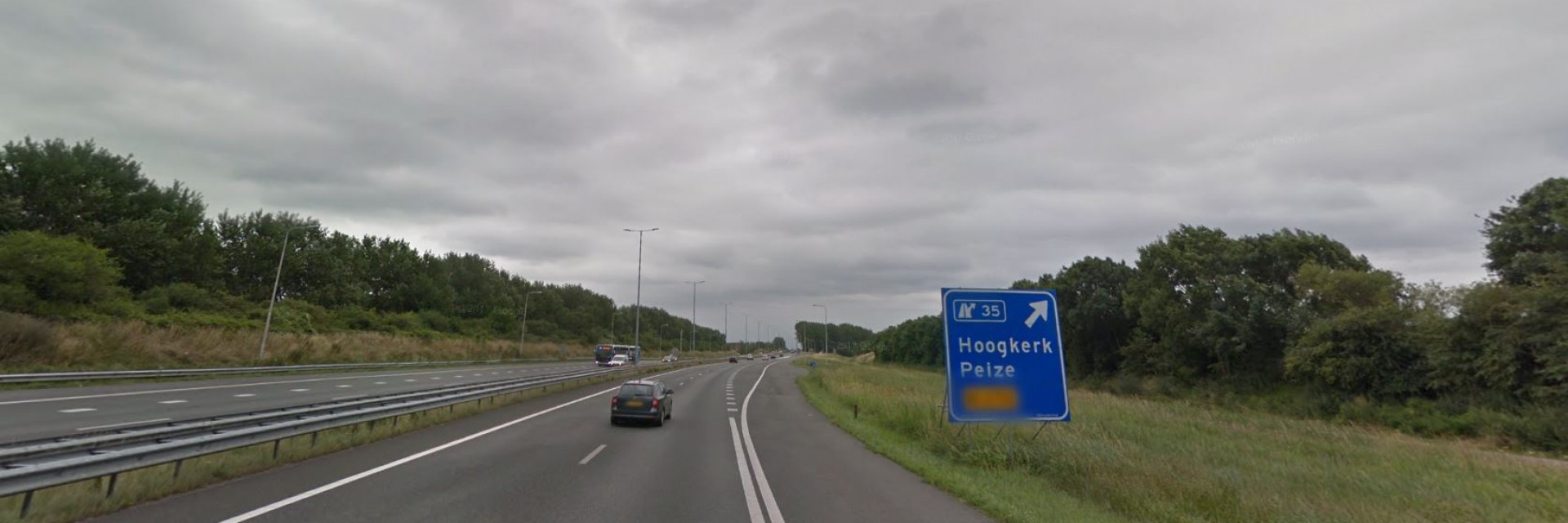 Afrit A7 naar Hoogkerk vanuit Drachten dit weekend afgesloten