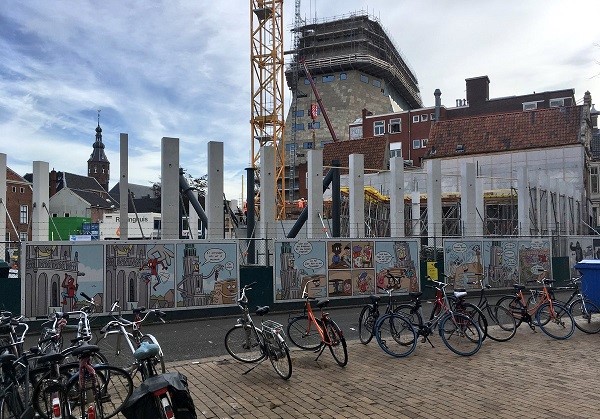 Merckt in aanbouw op Grote Markt: contouren worden zichtbaar