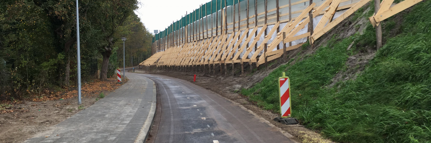 Fietspad langs Zuiderbegraafplaats weer open