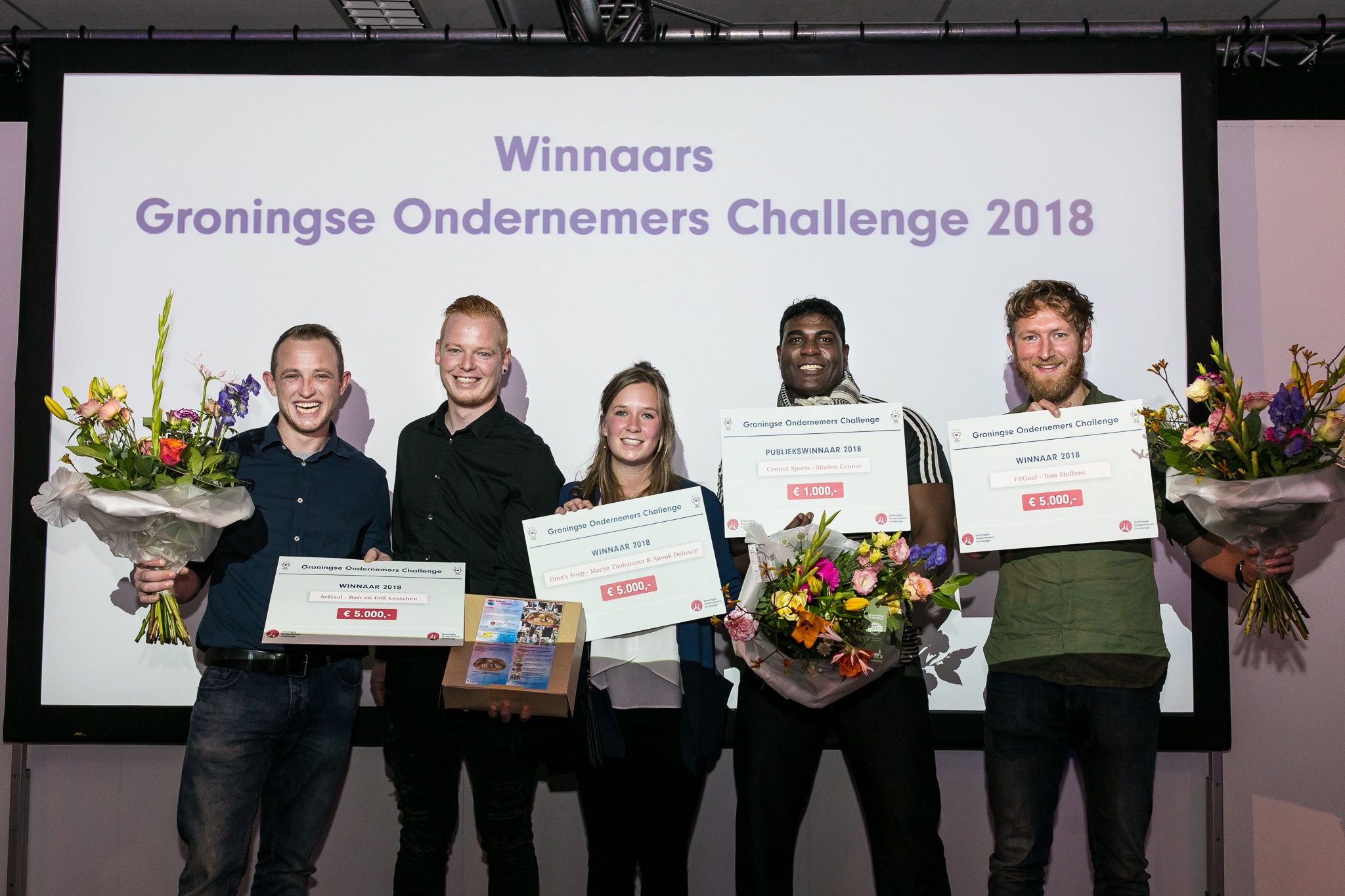 Oma's Soep, AvHaal, FitGaaf! en Connor Sports winnen Groningse Ondernemers Challenge