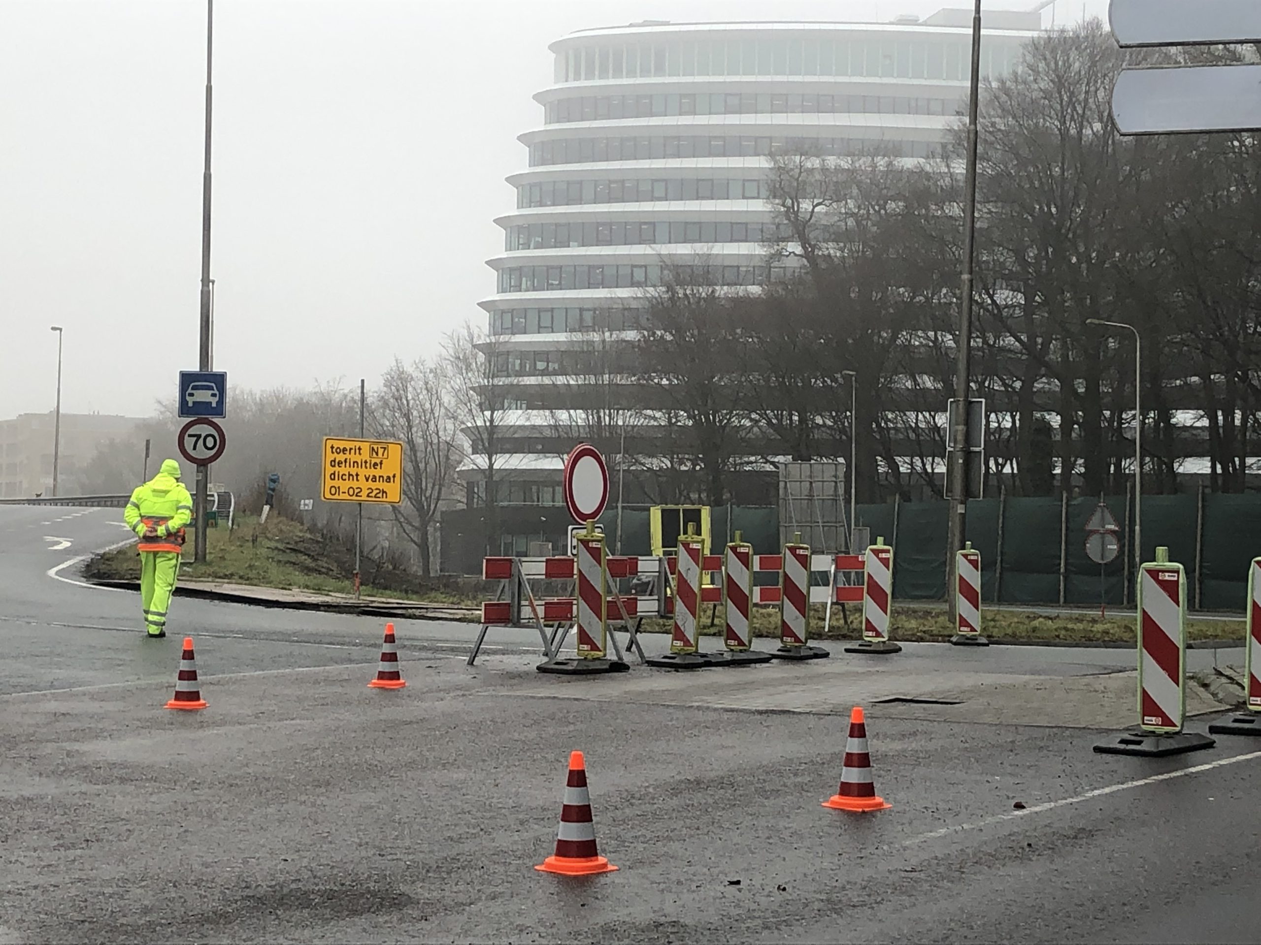 Drukte na permanent afsluiten oprit zuidelijke ringweg bij DUO