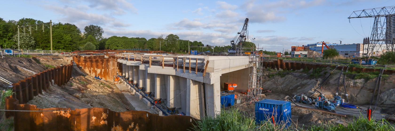 Voorbereidende werkzaamheden inschuiven Helperzoomtunnel gestart