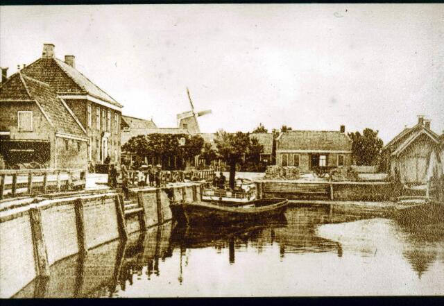 De haven van Uithuizen was tevens het eindpunt van het Boterdiep