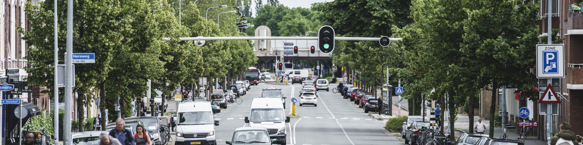 Fietspad westzijde Hereweg bij onderdoorgang afgesloten