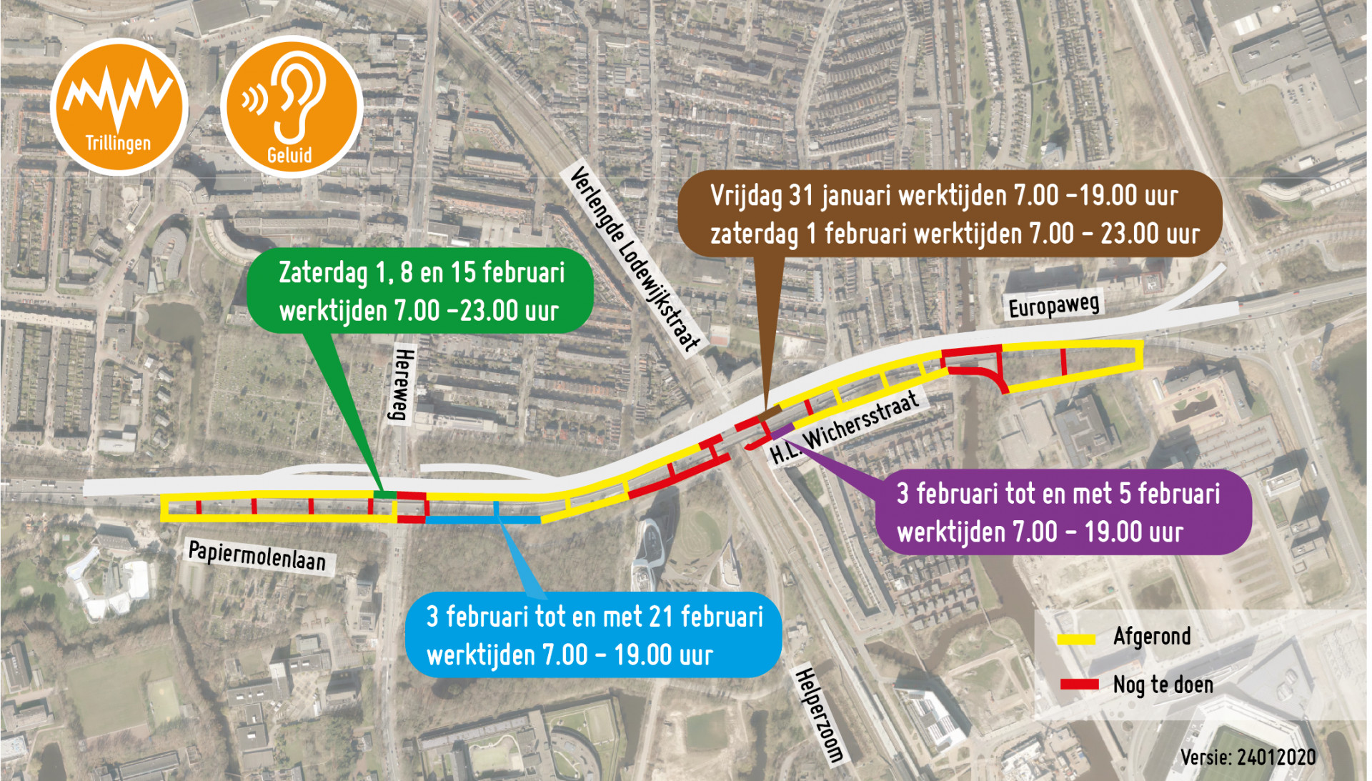 Rijstrook Ring Zuid richting Hoogezand is zaterdag dicht