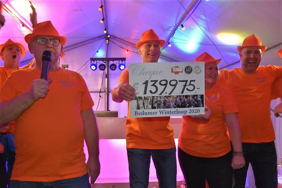 Bedumer Winterloop ongekend succes: bijna 140.000 euro voor kankeronderzoek