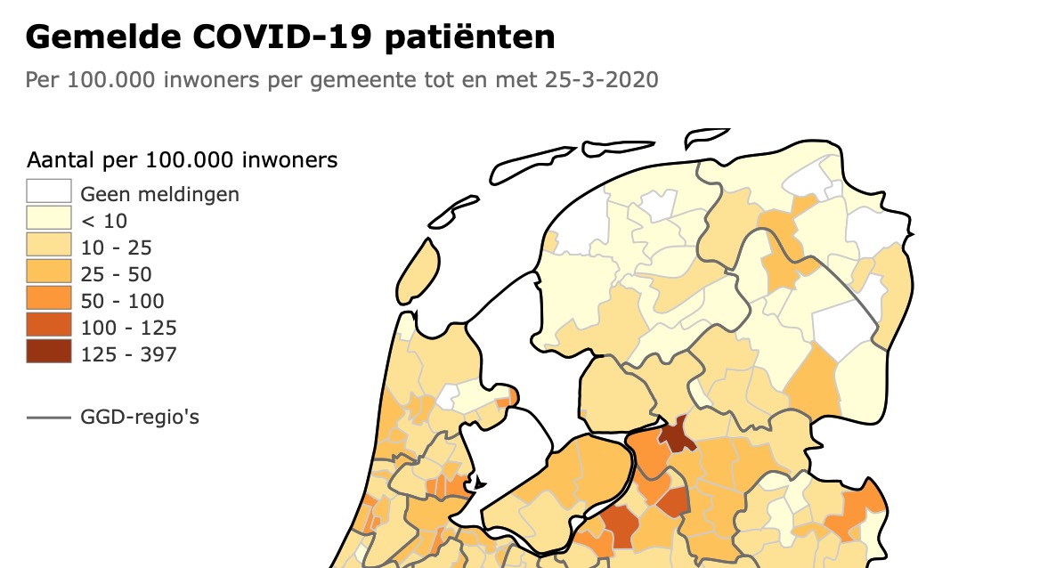 Aantal besmettingen in provincie Groningen stijgt met 24 naar 104