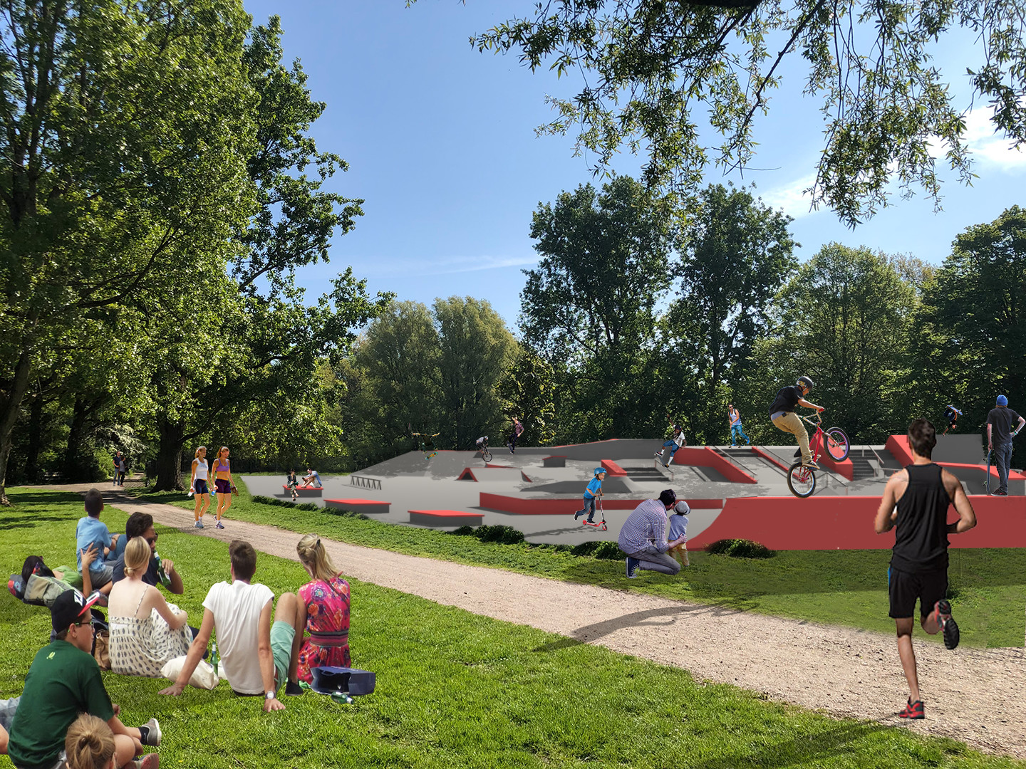 Skaters willen nieuw skatepark op locatie oude hertenkamp in Stadspark